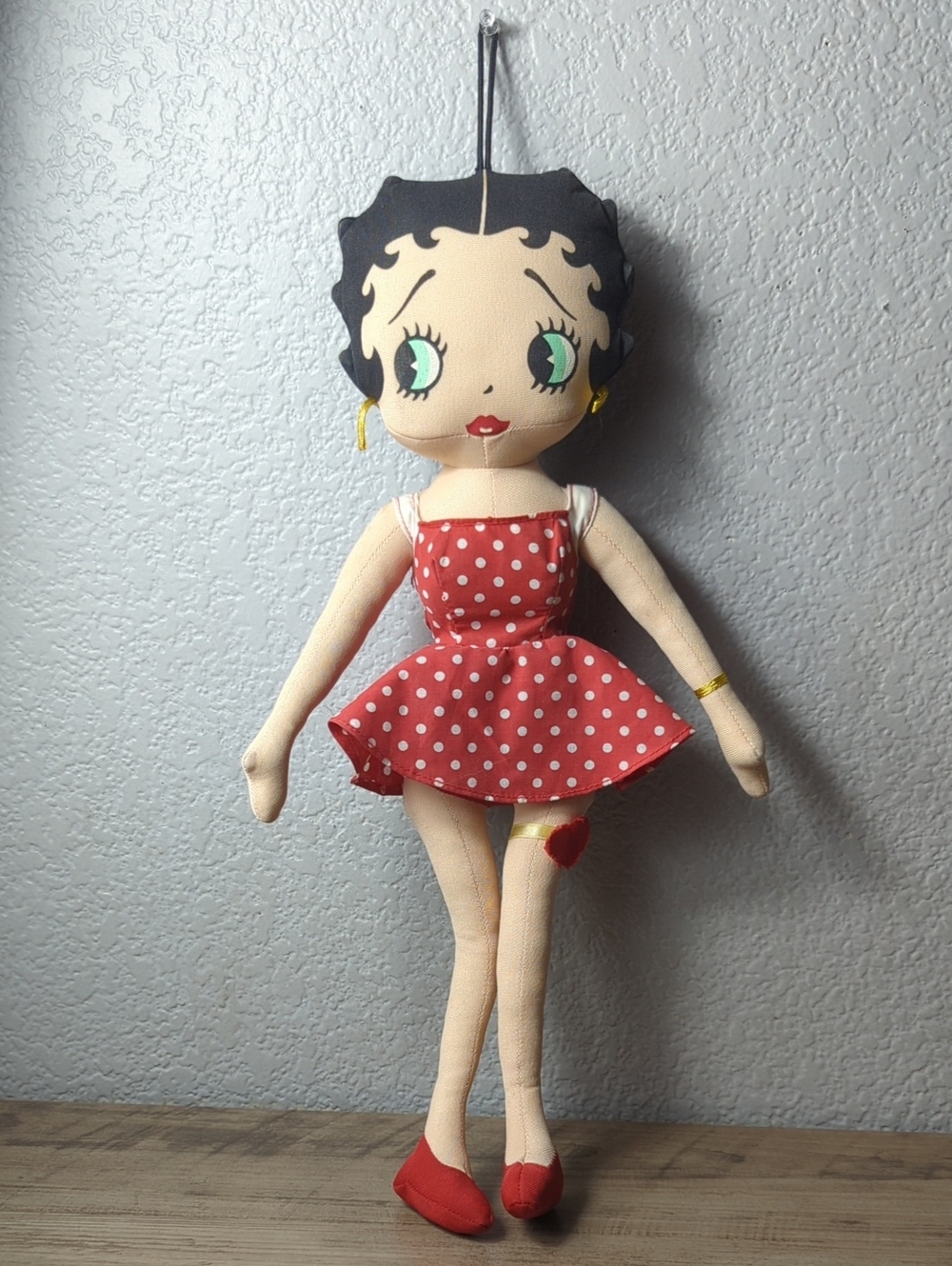 Vintage 1993 Birthday Betty Boop Marilyn Monroe looking Plush Doll Stuffed Toy